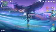 Go to Blue Amber Lake to start The Tale-Telling Heart quest (Image via HoYoverse)